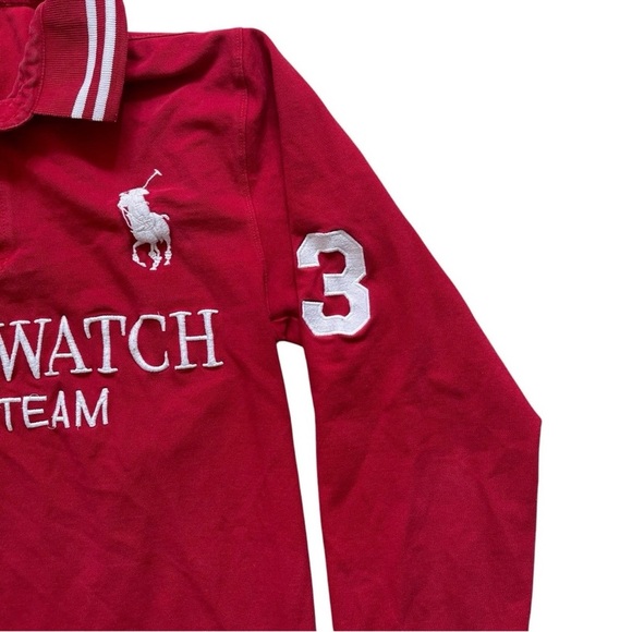 Polo Ralph Lauren Shirt Mens Large Shirt Red Blackwatch Big Pony - Discoloured - Picture 4 of 14
